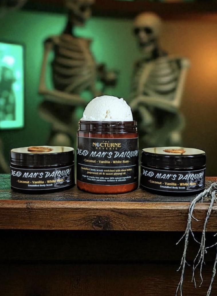 Dead Mans Daiquiri - Coconut, White Rum & Vanilla Scented Sugar Body Scrub