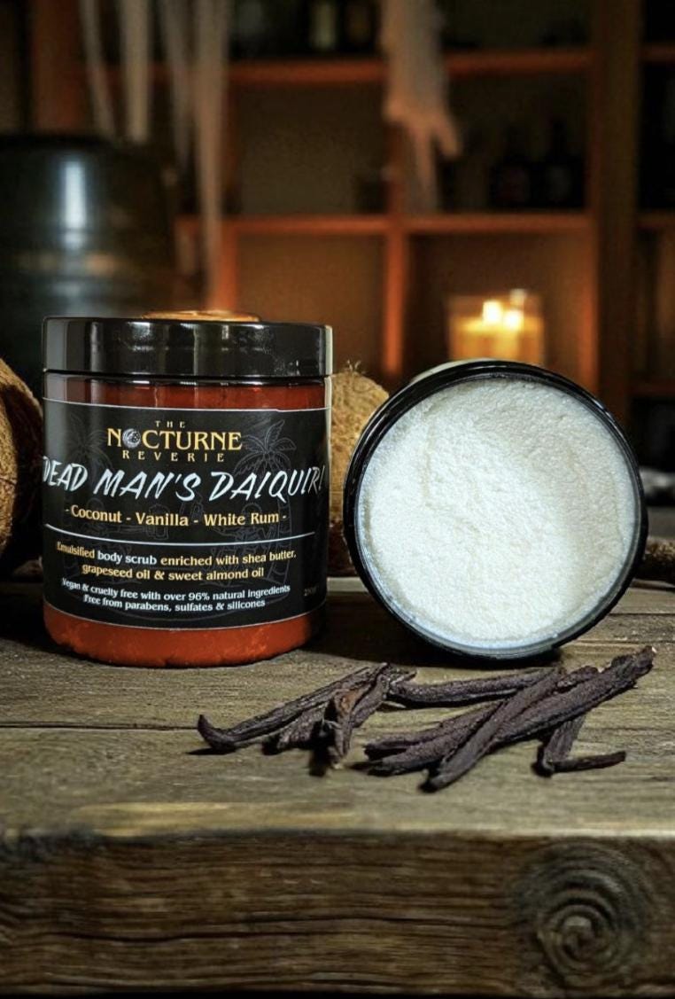Dead Mans Daiquiri - Coconut, White Rum & Vanilla Scented Sugar Body Scrub