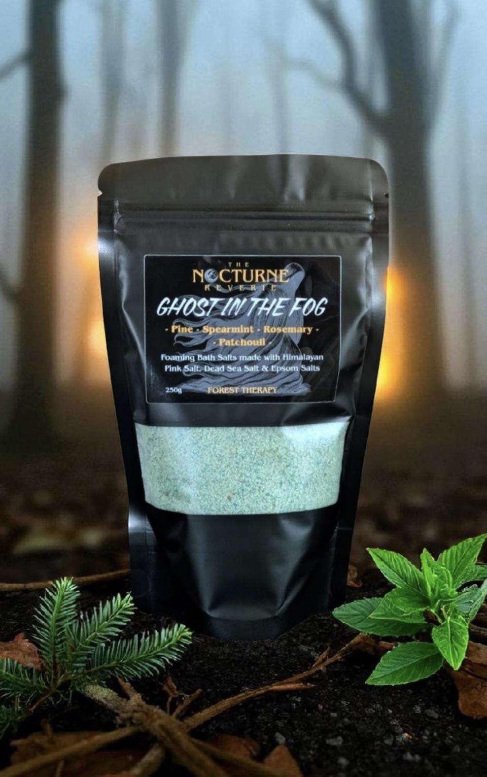 Ghost In The Fog - Pine, Spearmint, Rosemary, Patchouli Foaming Bath Salts