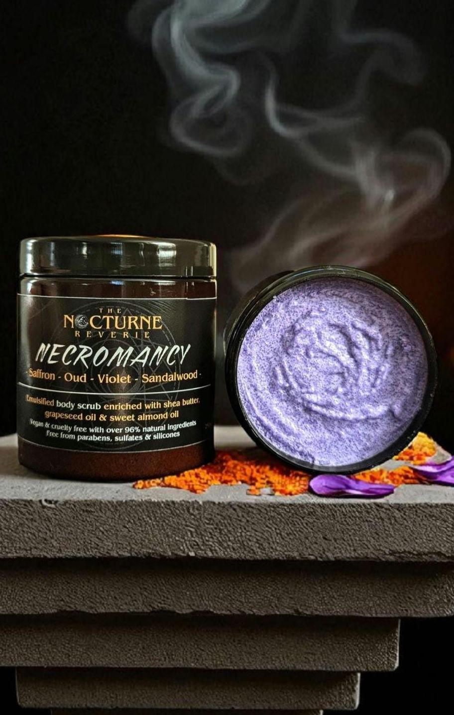 Necromancy - Saffron, Oud, Violet & Sandalwood Sugar Body Scrub
