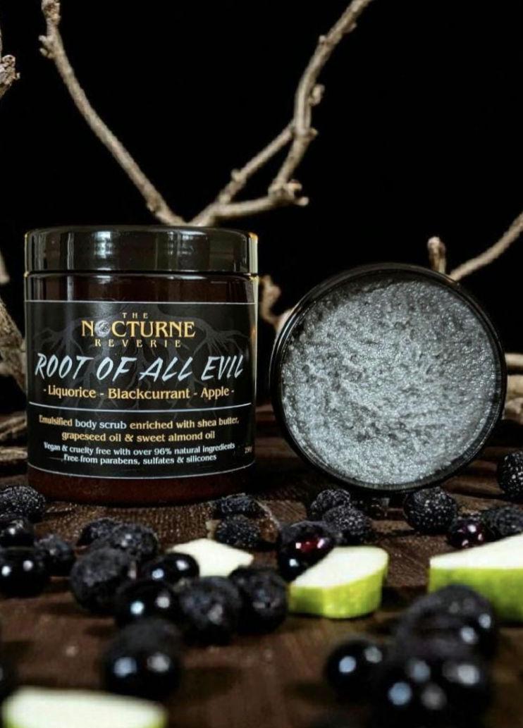 Root Of All Evil - Liquorice, Blackcurrant & Apple Scented Sugar Body Scrub