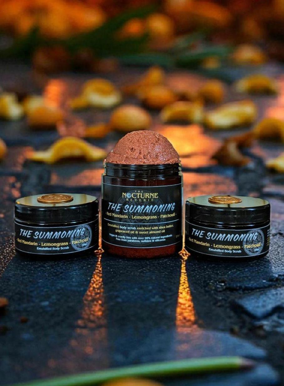 The Summoning - Red Mandarin, Lemongrass, Patchouli Scented Sugar Body Scrub