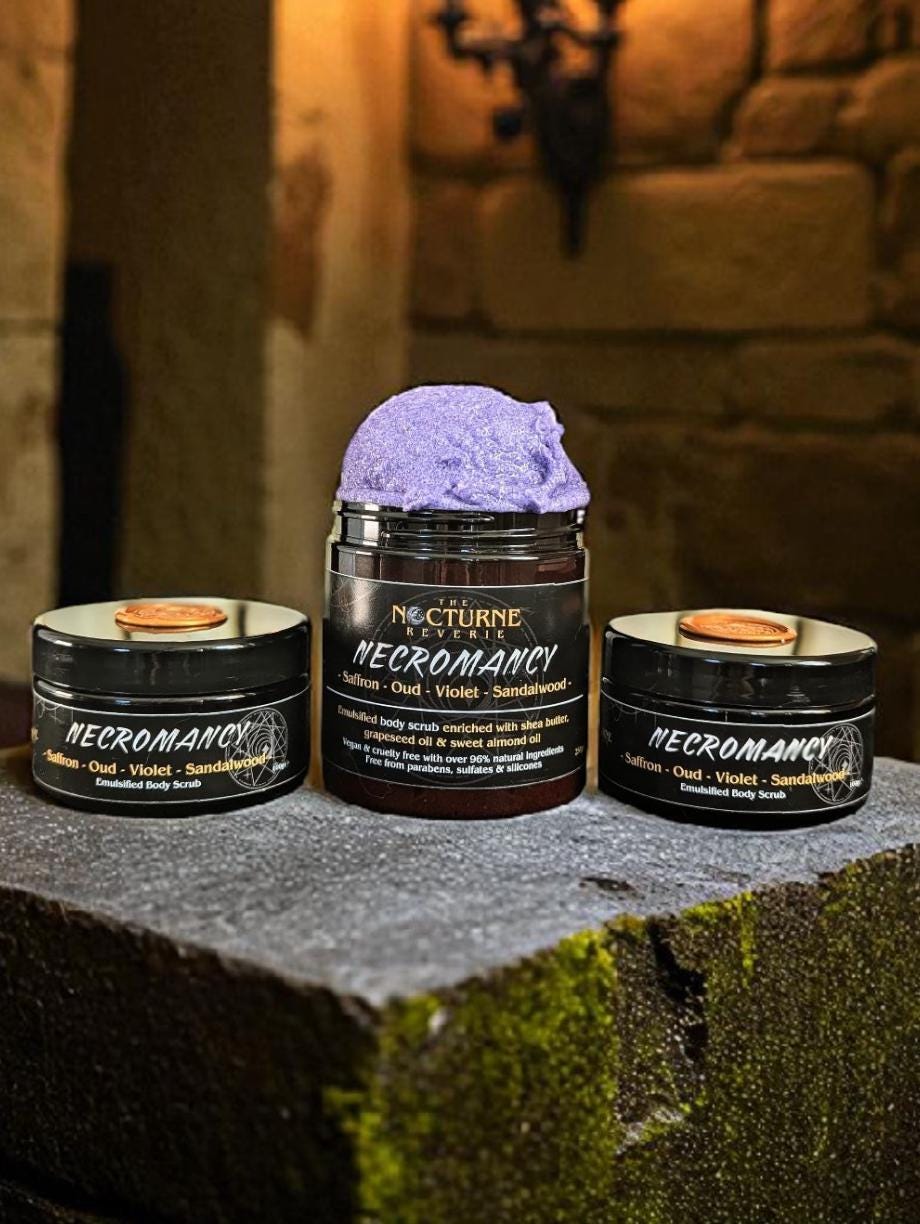 Necromancy - Saffron, Oud, Violet & Sandalwood Sugar Body Scrub