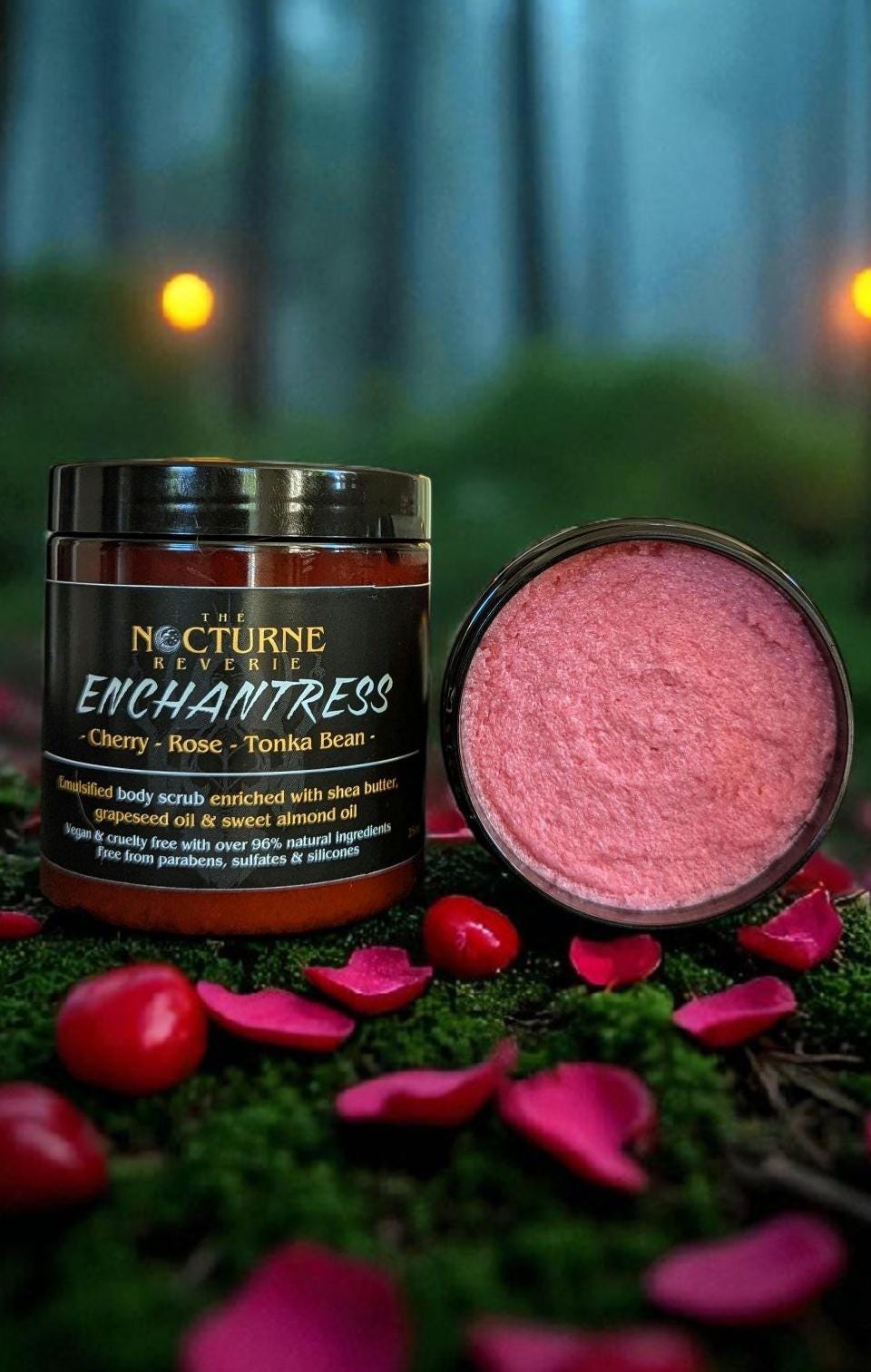 Enchantress - Cherry, Rose & Tonka Bean Scent Sugar Body Scrub