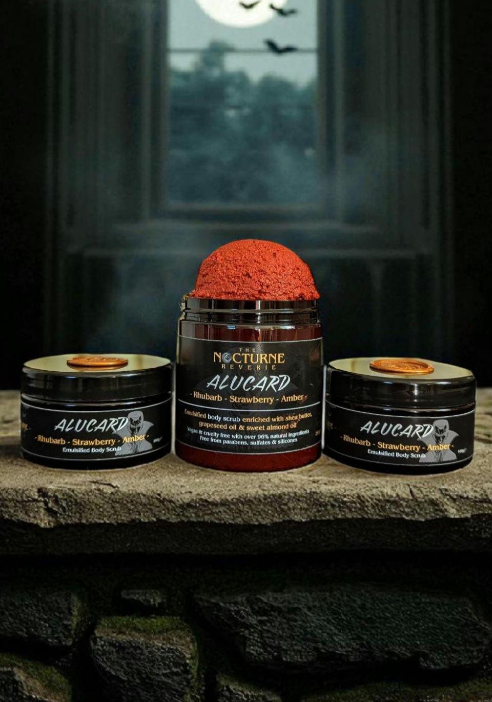 Alucard - Rhubarb, Strawberry & Amber Scent Sugar Body Scrub