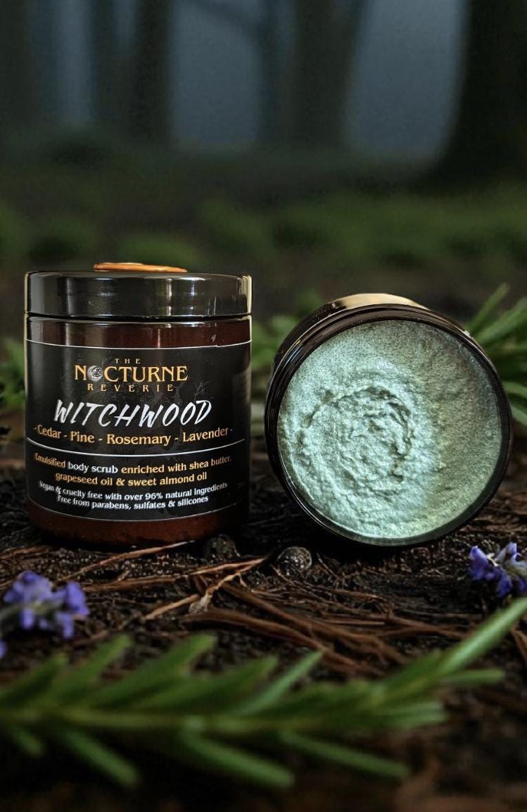 Witchwood - Cedar, Pine, Rosemary & Lavender Scented Sugar Body Scrub