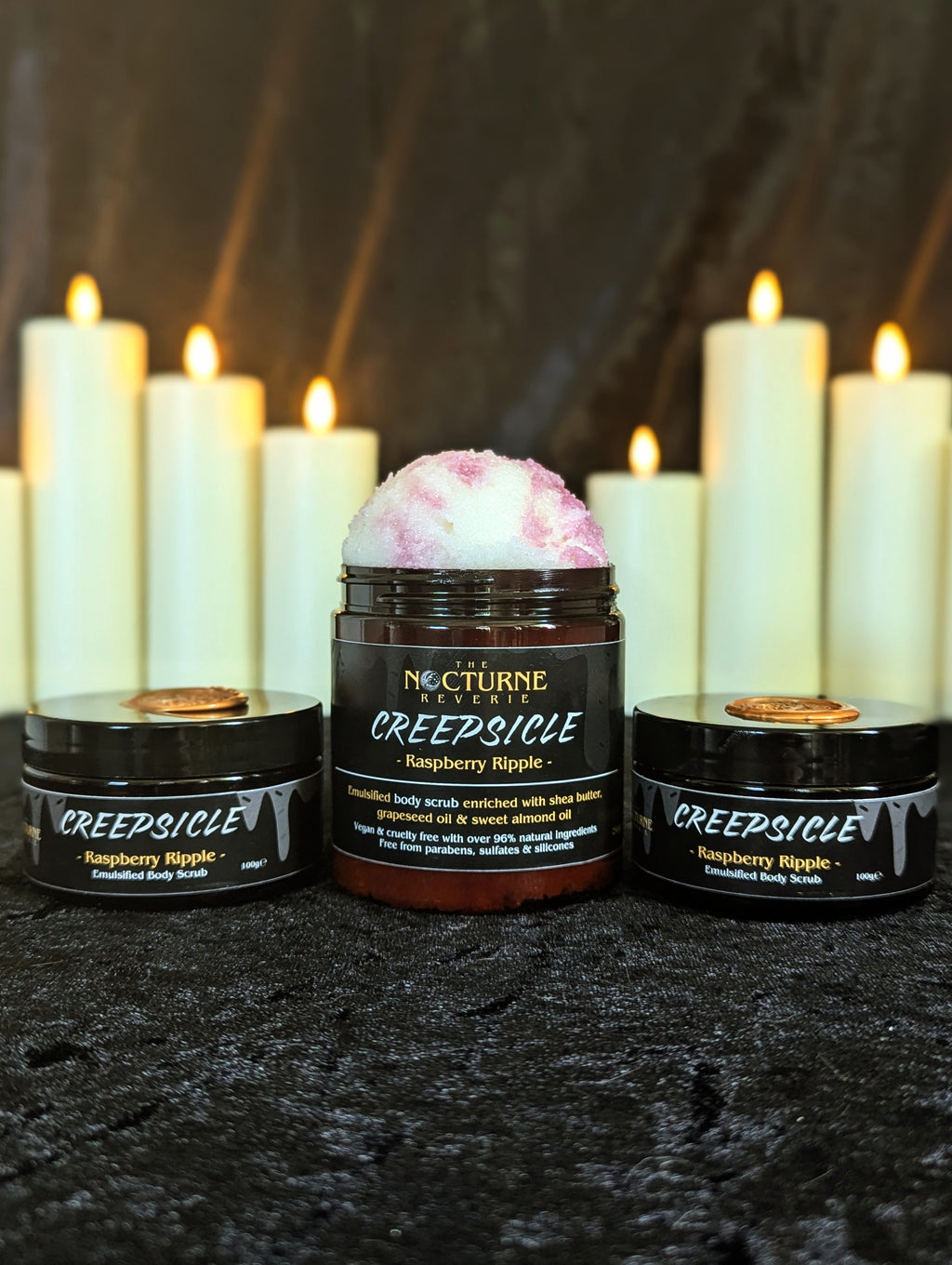 Creepsicle - Raspberry Ripple Scented Sugar Body Scrub