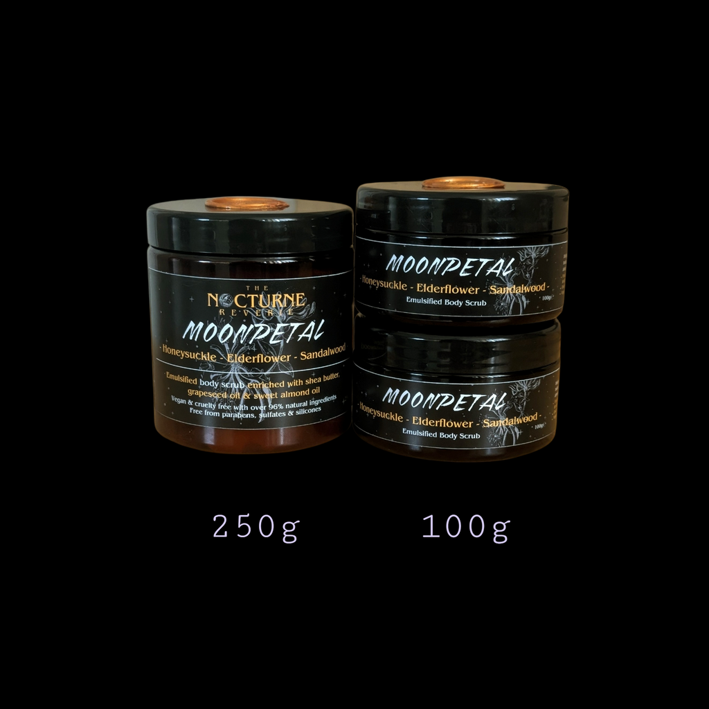 Moonpetal - Honeysuckle, Elderflower & Sandalwood Scented Sugar Body Scrub