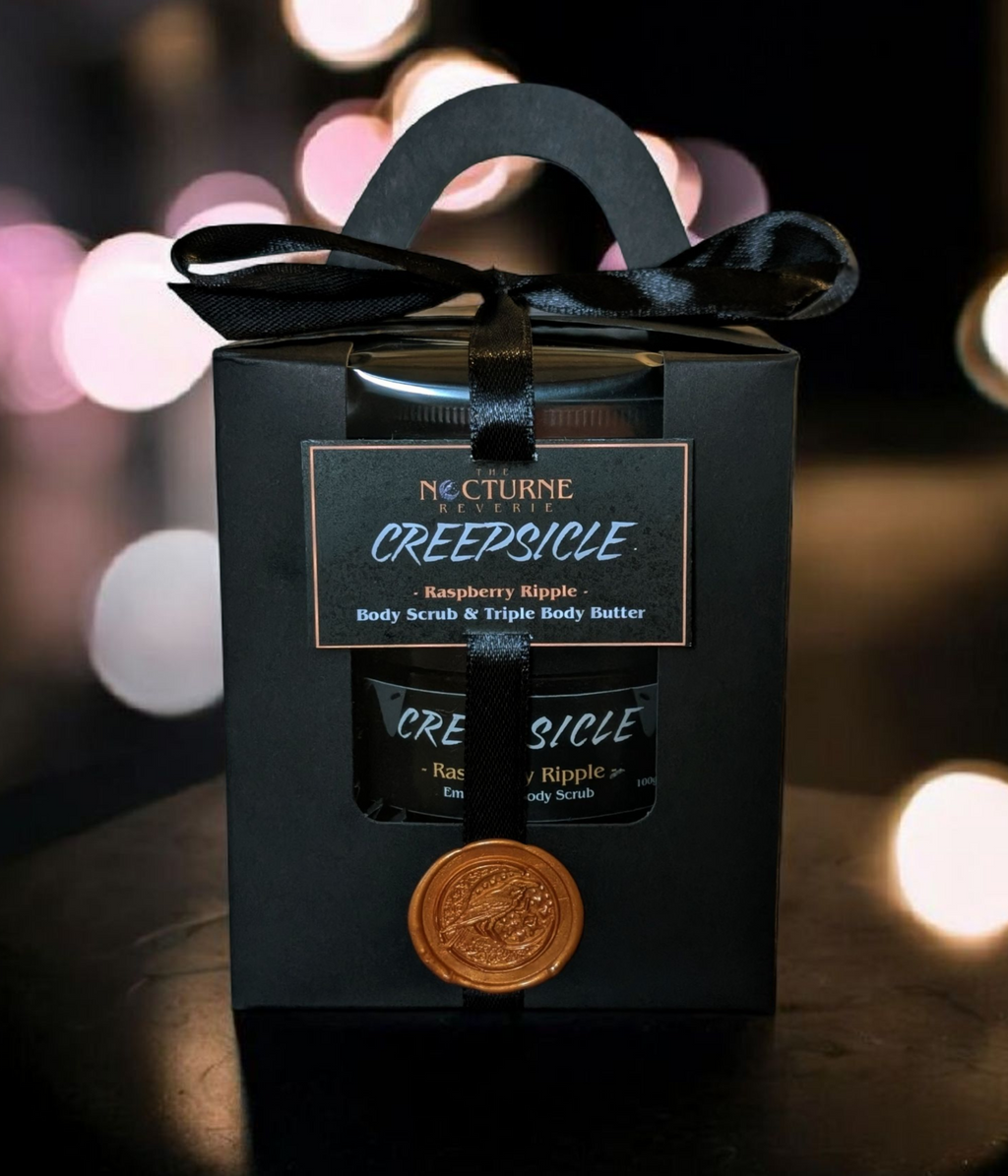 Creepsicle Gift Set - Raspberry Ripple - Body Scrub and Body Butter