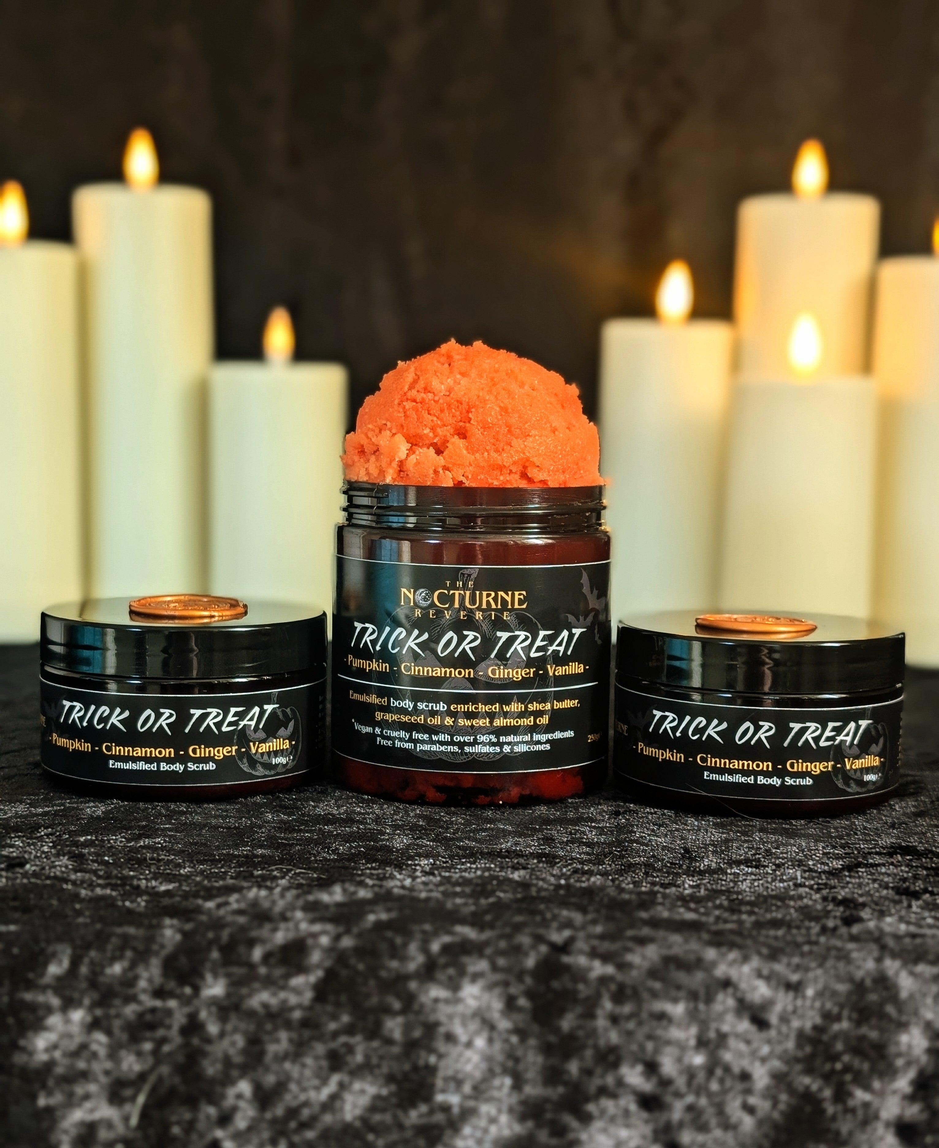 Trick or Treat - Pumpkin, Cinnamon, Ginger & Vanilla Scented Sugar Body Scrub