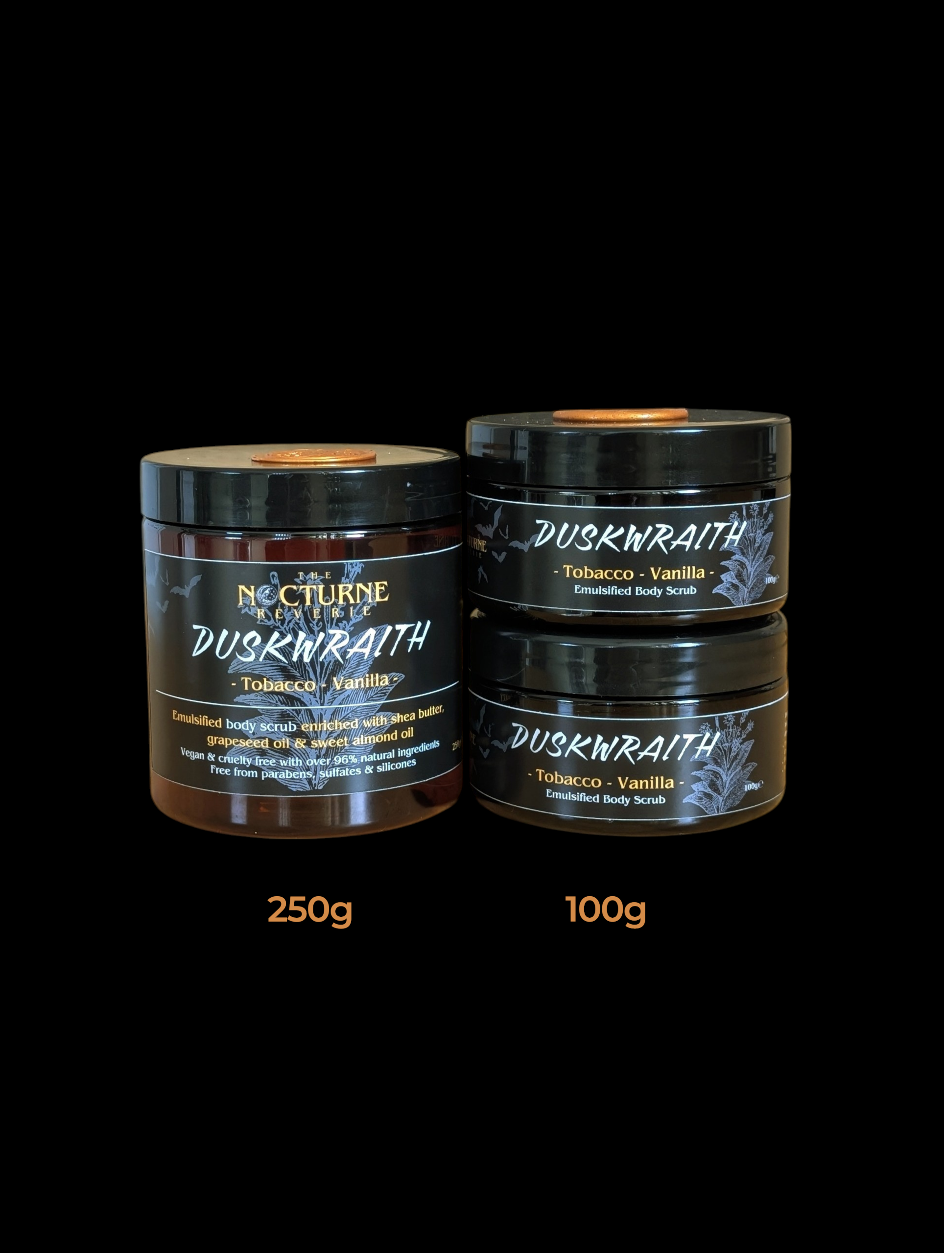 Duskwraith - Tobacco & Vanilla Scented Sugar Body Scrub