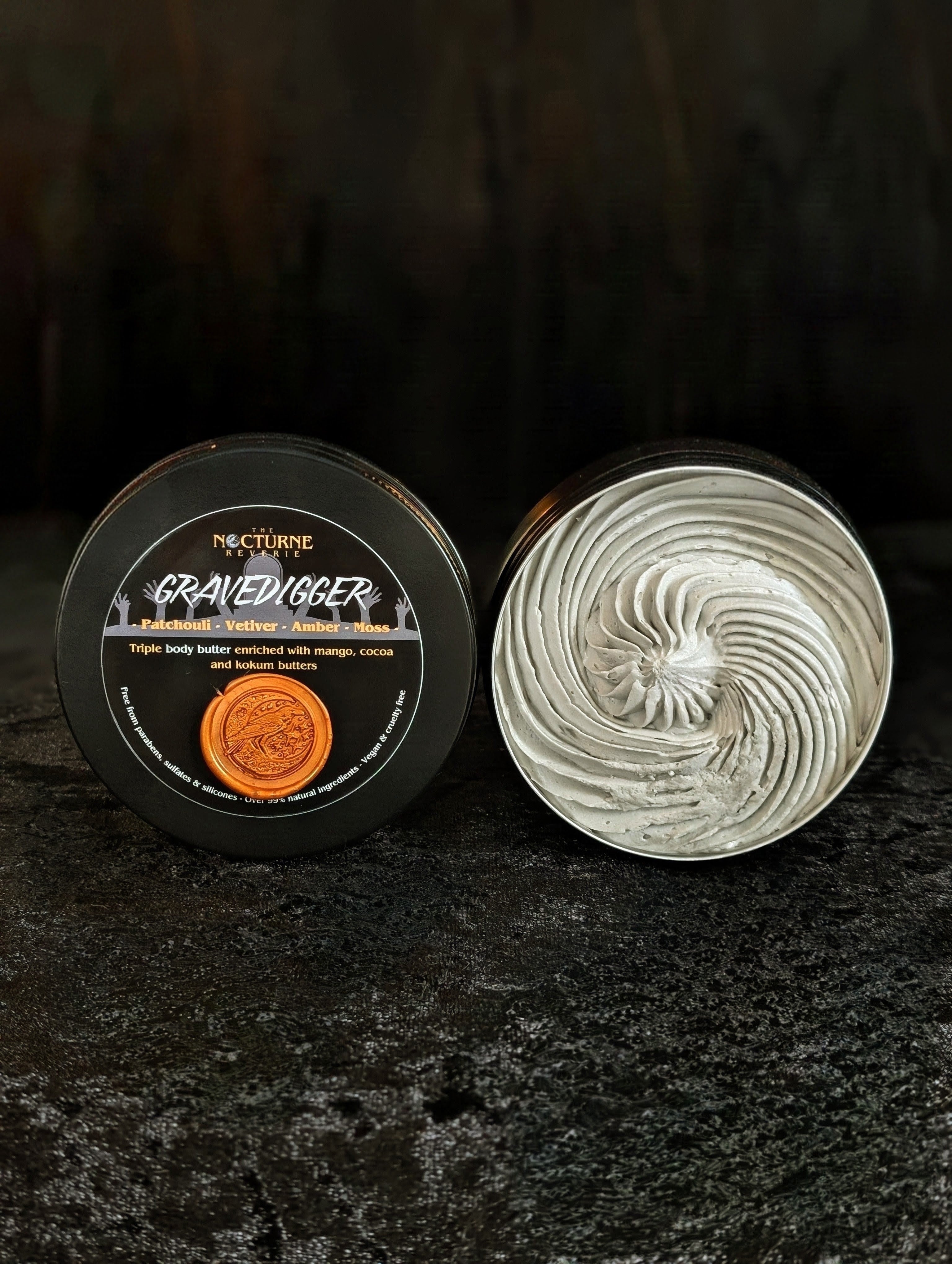 Gravedigger - Patchouli, Vetiver, Amber & Moss Triple Body Butter