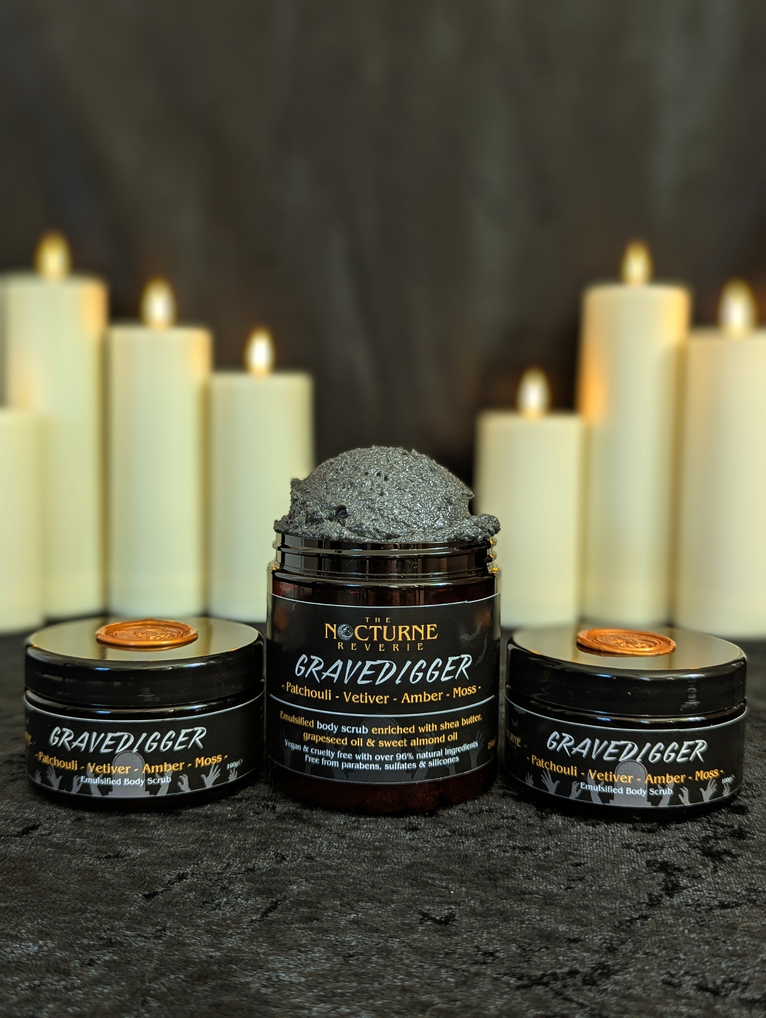 Gravedigger - Patchouli, Vetiver, Amber & Moss Sugar Body Scrub