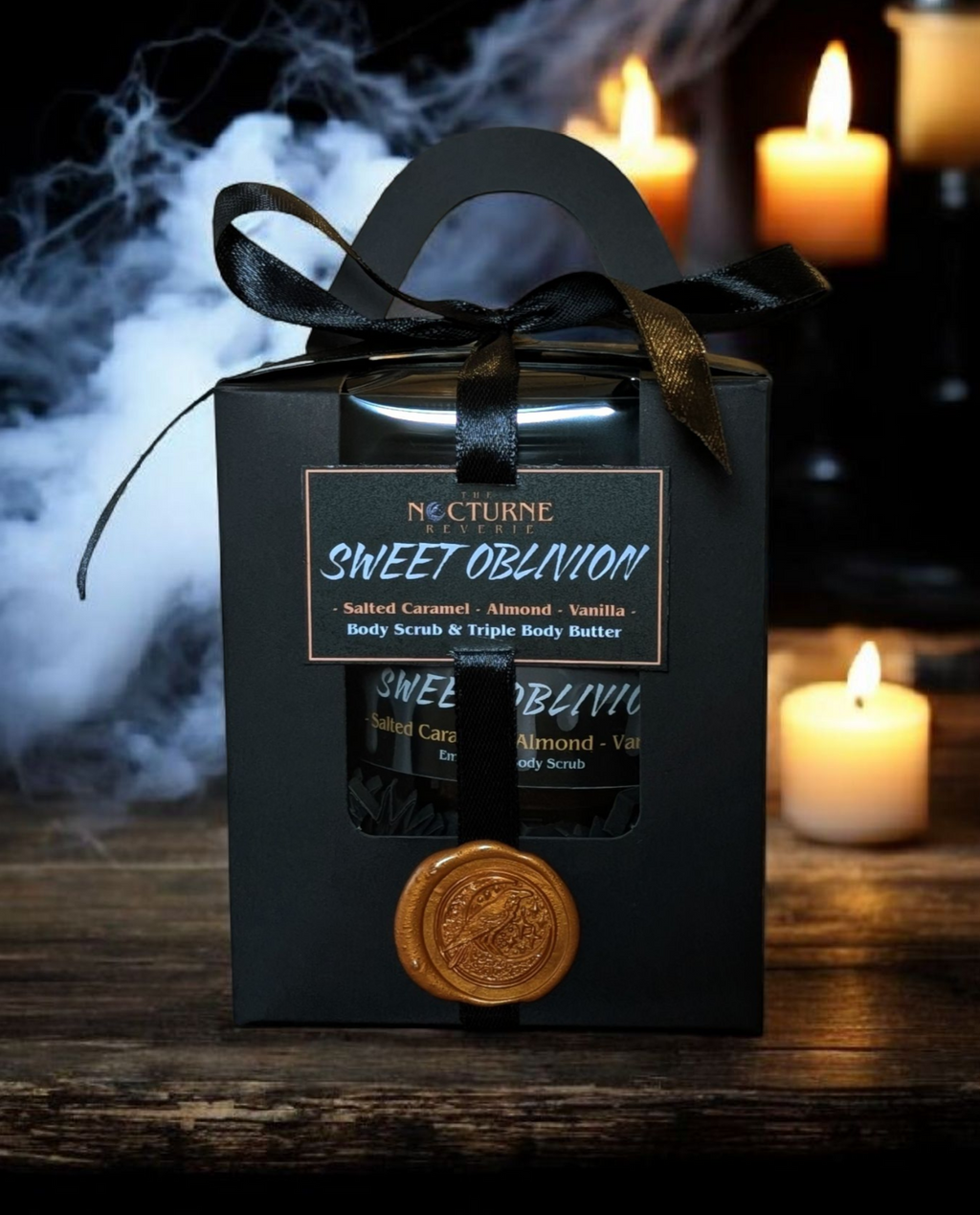 Sweet Oblivion Gift Set - Salted Caramel, Almond & Vanilla - Body Scrub and Body Butter
