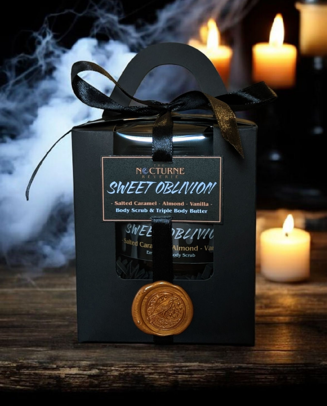 Sweet Oblivion Gift Set - Salted Caramel, Almond & Vanilla - Body Scrub and Body Butter