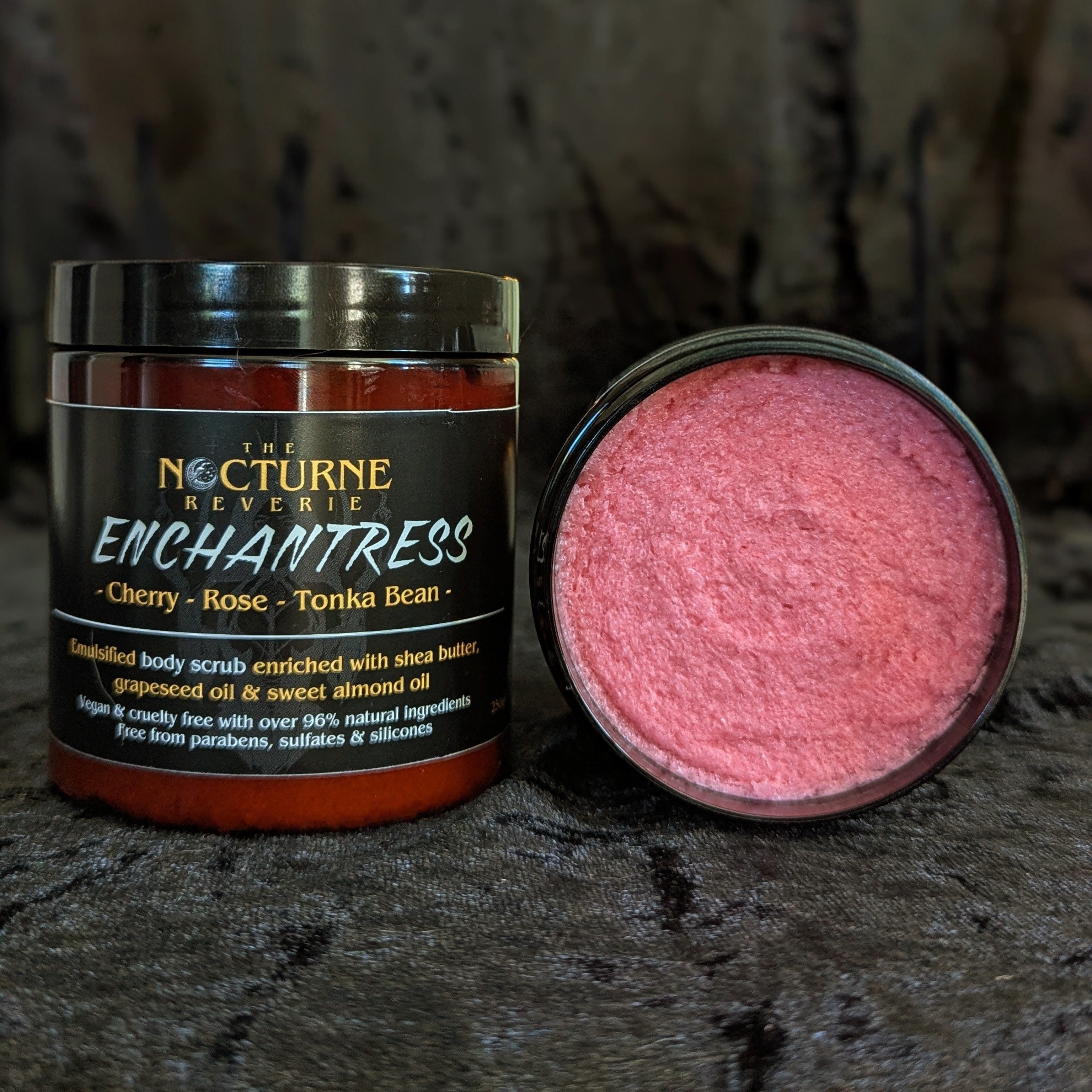 Enchantress - Cherry, Rose & Tonka Bean Scent Sugar Body Scrub