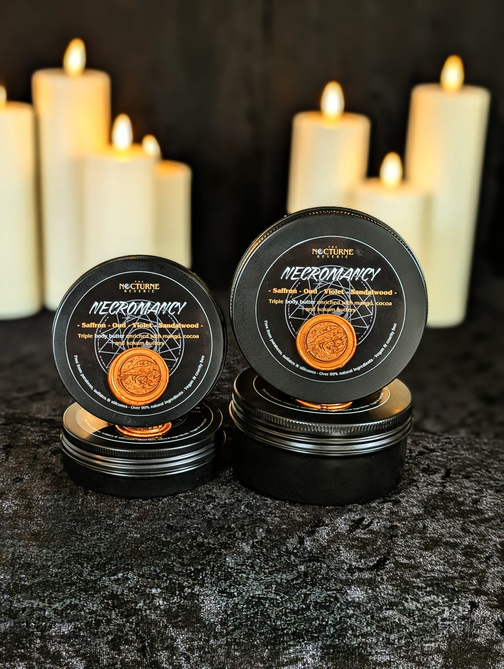 Necromancy - Saffron, Oud, Violet & Sandalwood  Triple Body Butter