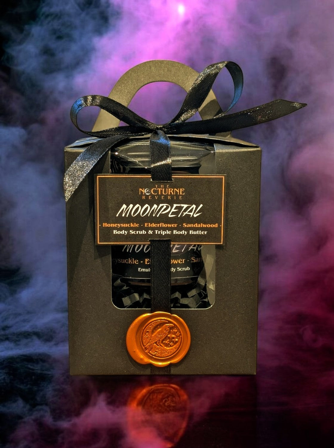 Moonpetal Gift Set - Honeysuckle, Elderflower & Sandalwood - Body Scrub and Body Butter