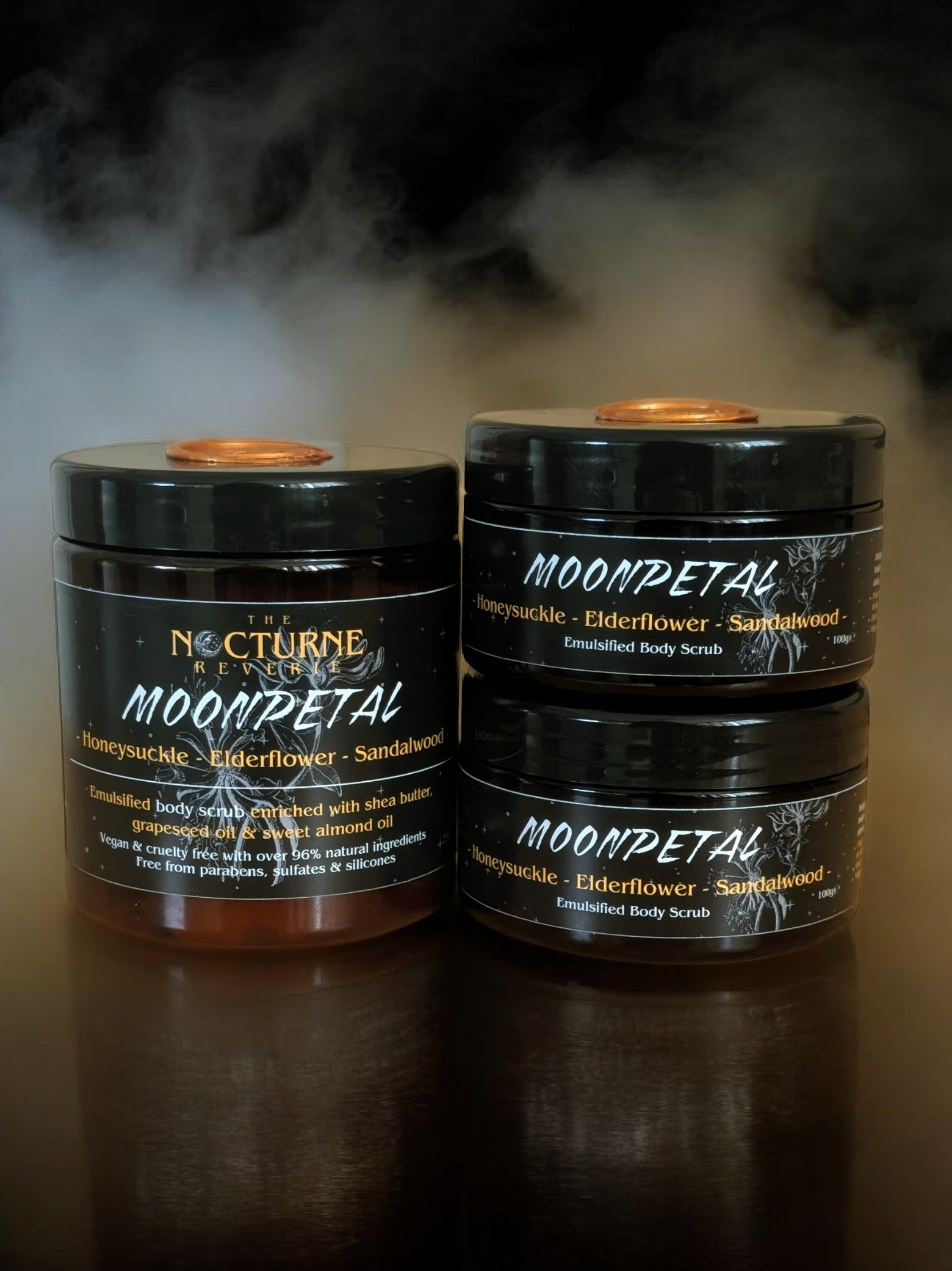 Moonpetal - Honeysuckle, Elderflower & Sandalwood Scented Sugar Body Scrub