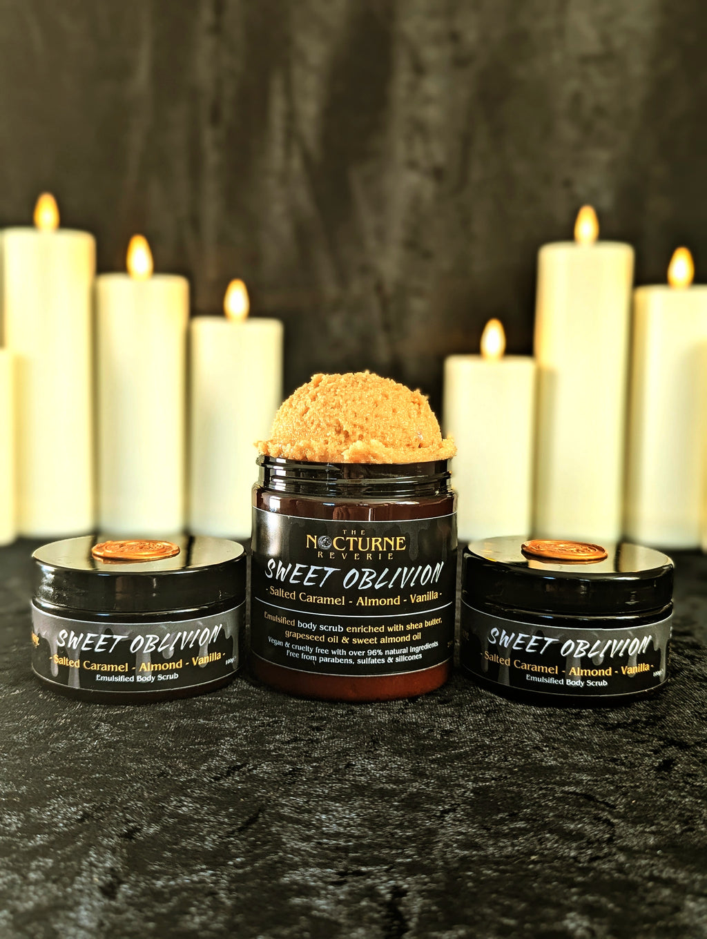 Sweet Oblivion - Caramel, Almond & Vanilla Scented Sugar Body Scrub