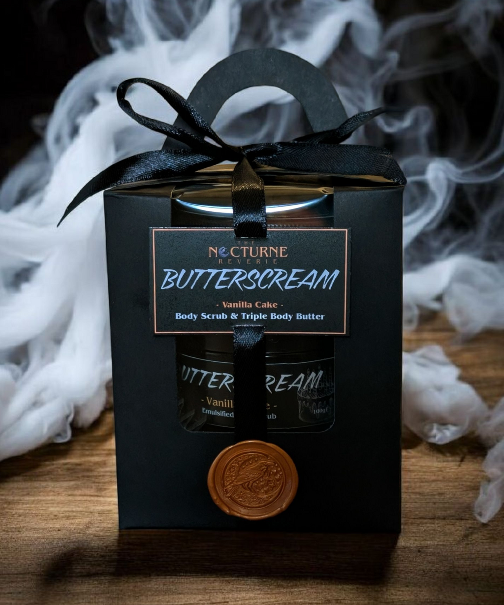 Butterscream Gift Set - Vanilla Cake - Body Scrub and Body Butter