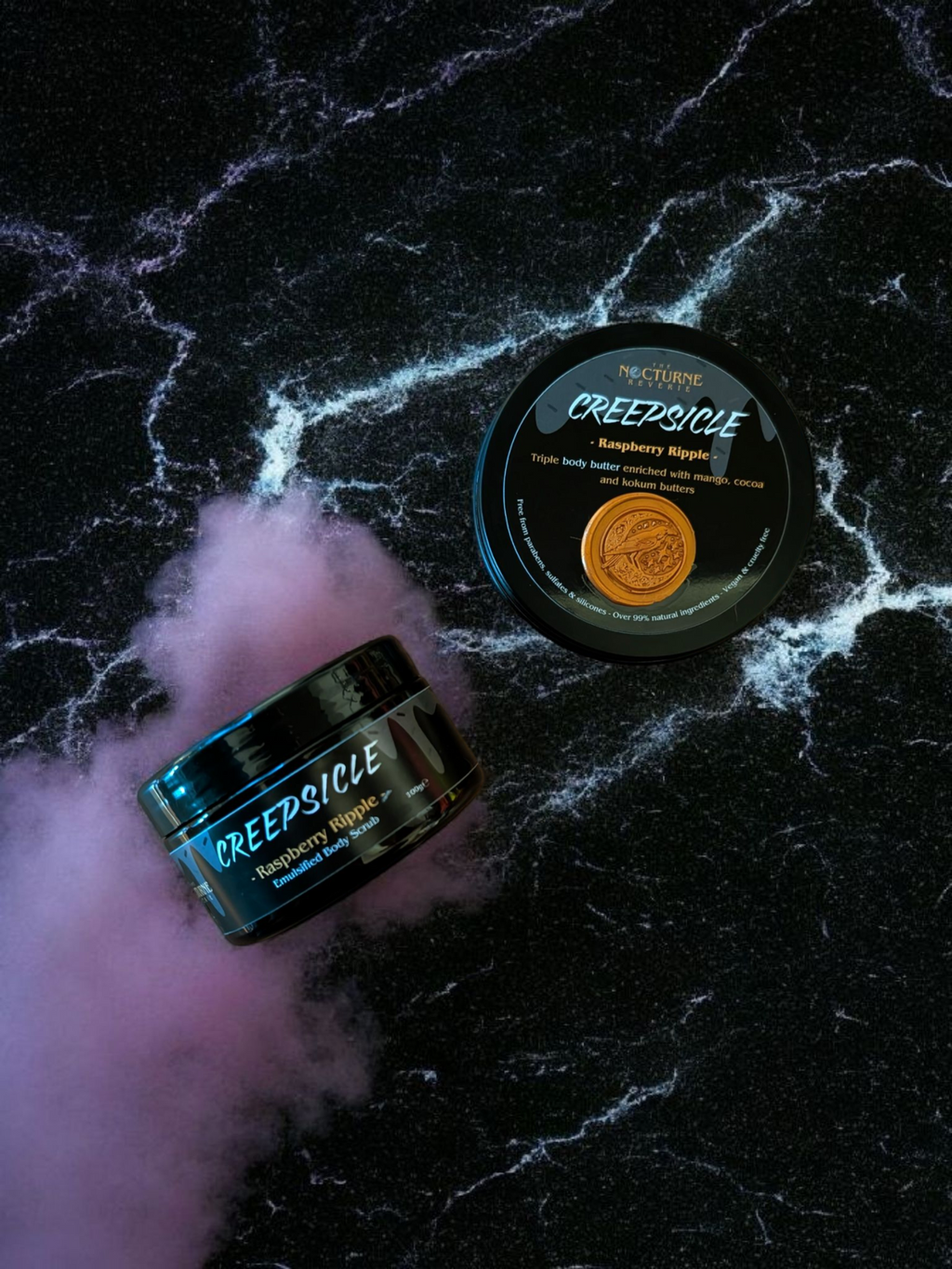 Creepsicle Gift Set - Raspberry Ripple - Body Scrub and Body Butter