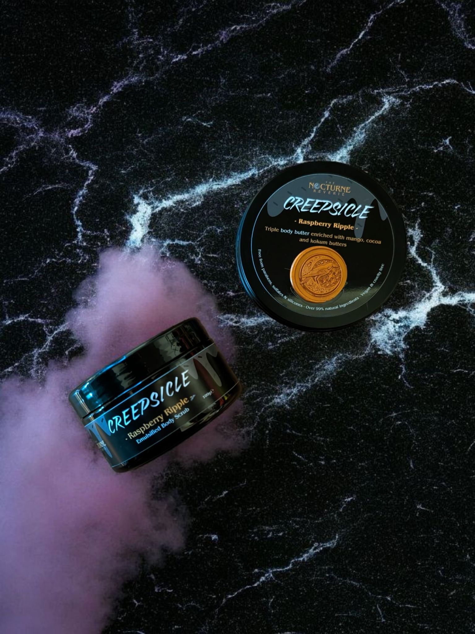Creepsicle Gift Set - Raspberry Ripple - Body Scrub and Body Butter