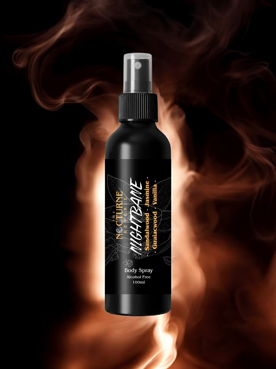 Nightbane - Sandalwood, Jasmine, Guaiacwood & Vanilla Body Mist