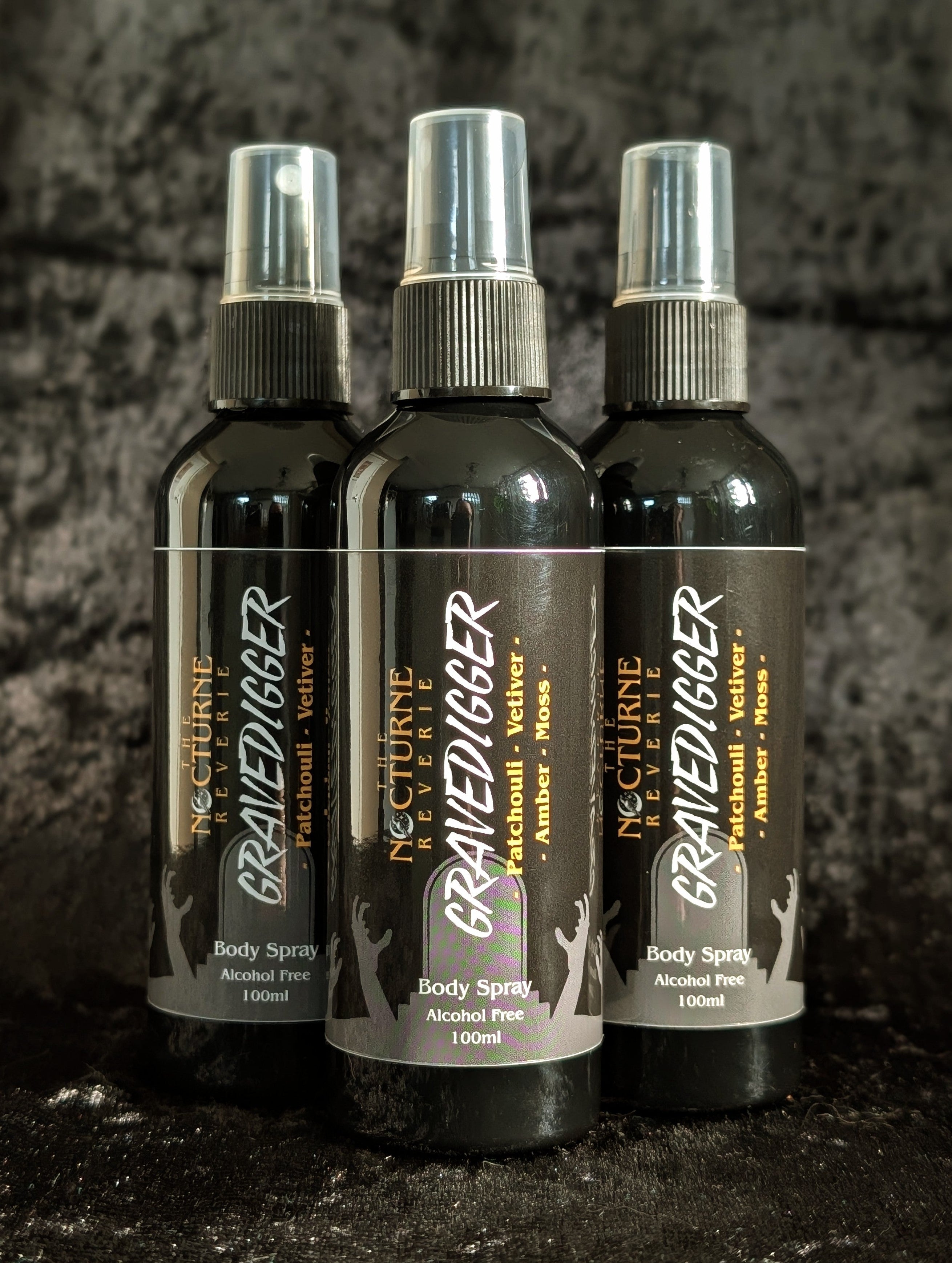 Gravedigger - Patchouli, Vetiver, Amber & Moss Body Mist