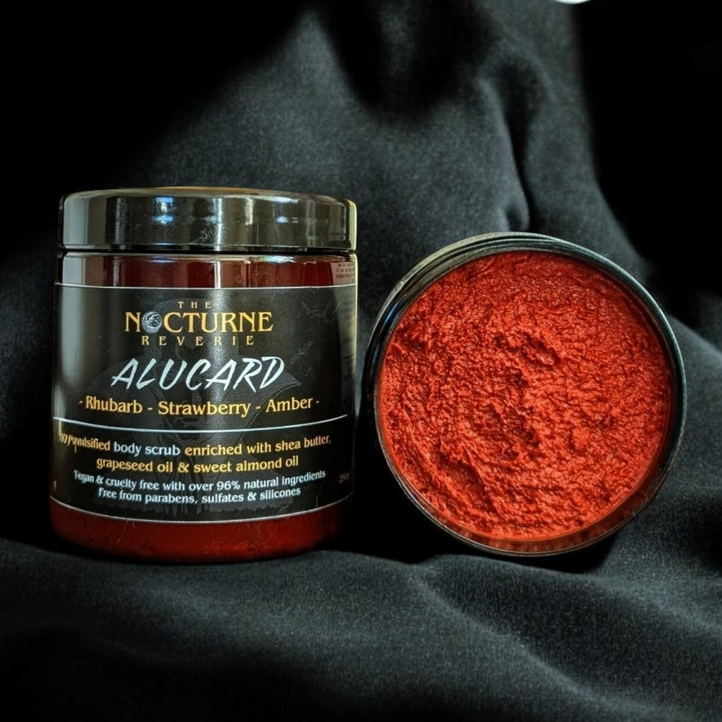 Alucard - Rhubarb, Strawberry & Amber Scent Sugar Body Scrub
