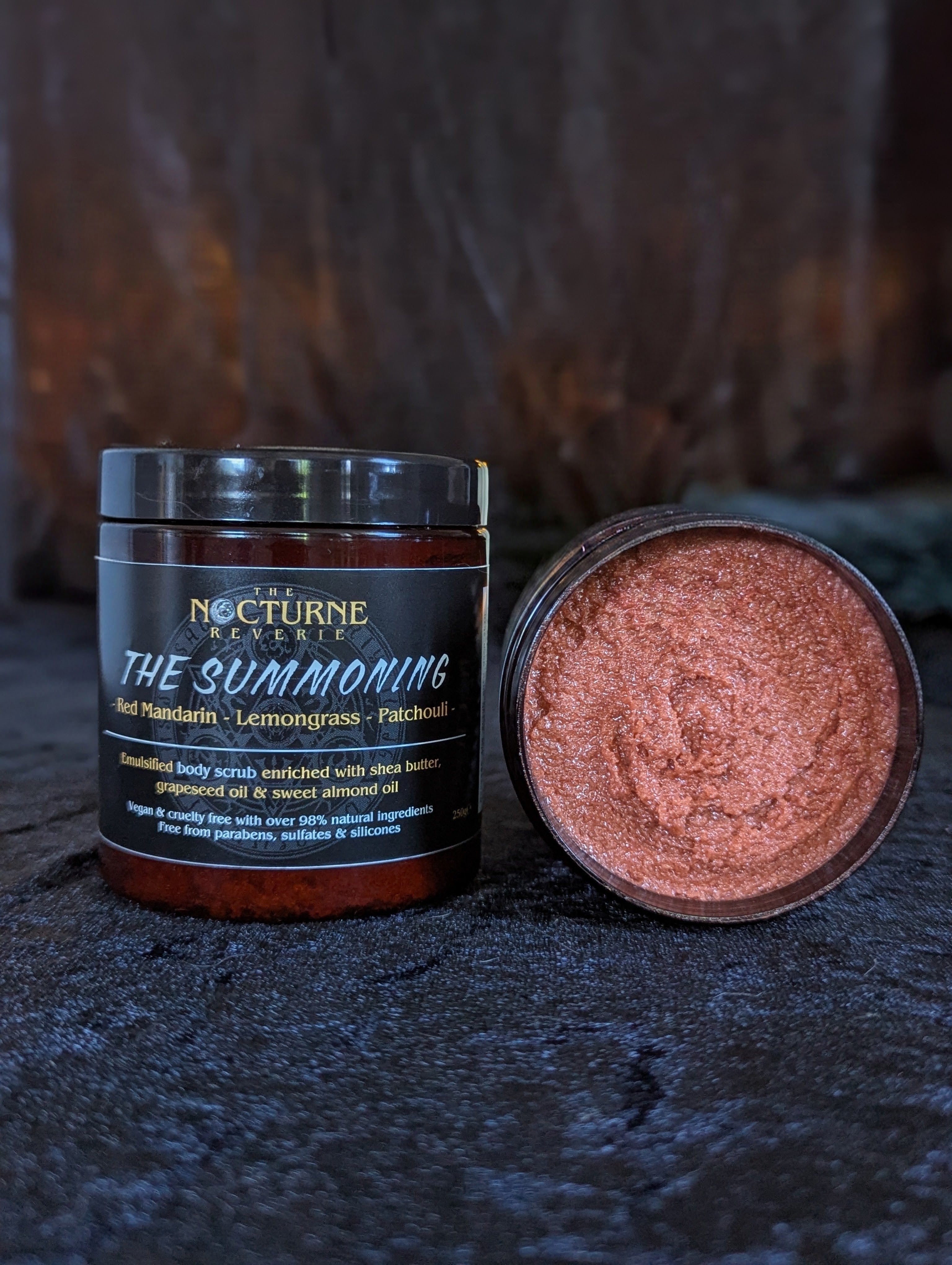 The Summoning - Red Mandarin, Lemongrass, Patchouli Scented Sugar Body Scrub