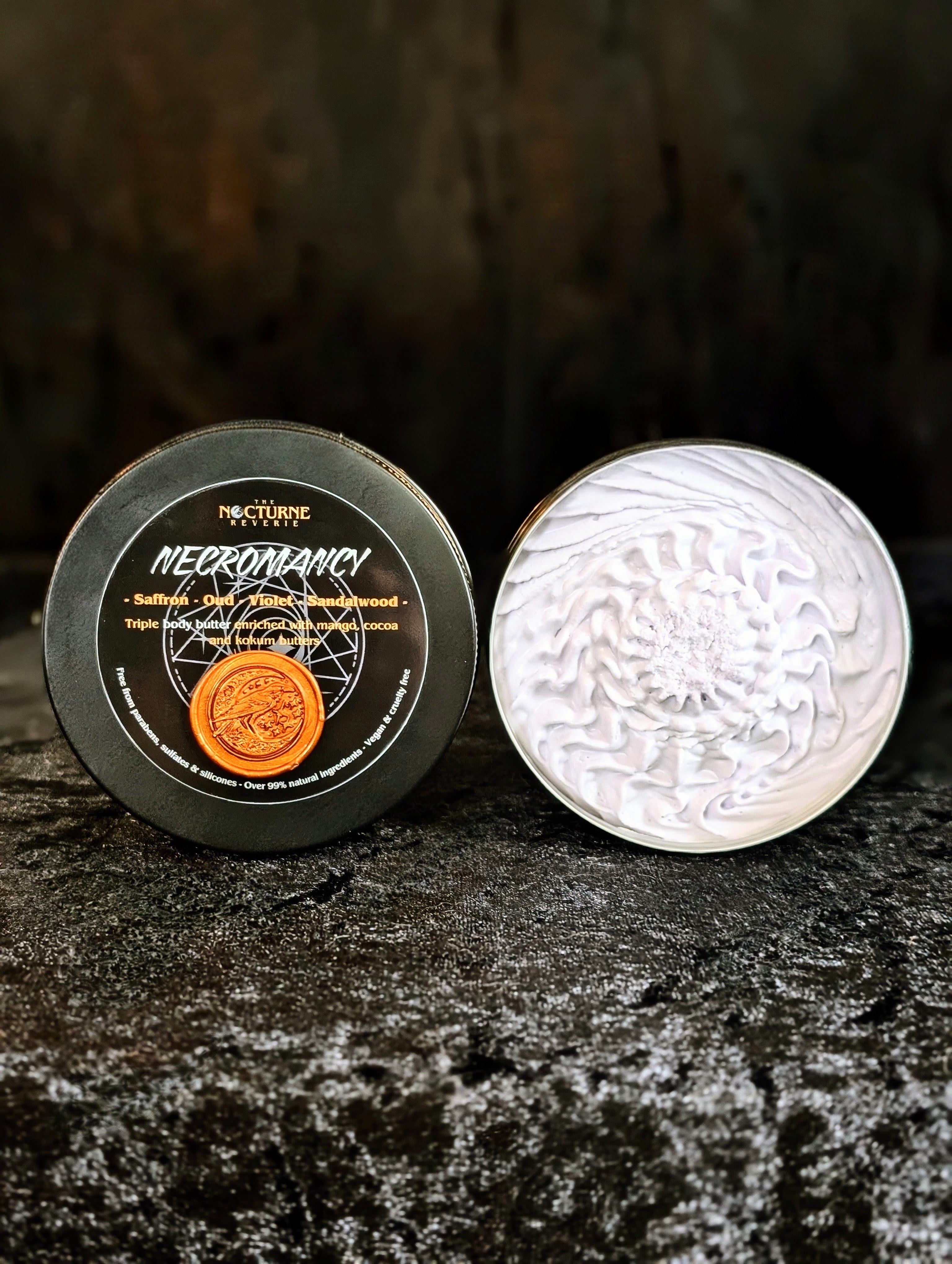 Necromancy - Saffron, Oud, Violet & Sandalwood  Triple Body Butter